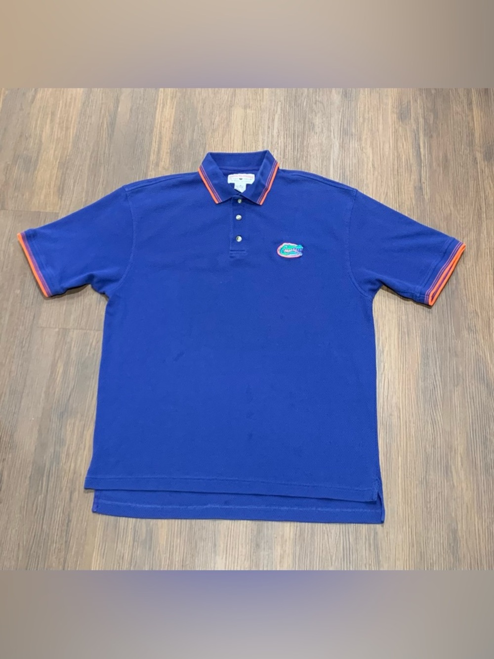 Florida Gators Blue Polo Shirt with Contrast Collar Boca Classics Sz M